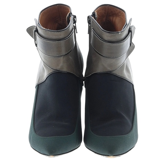 Authentic Balenciaga Green and Black Ankle Booties EU 37 boots UNIQUE - Picture 1 of 11